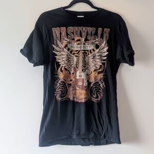 Nashville Black Graphic T-Shirt